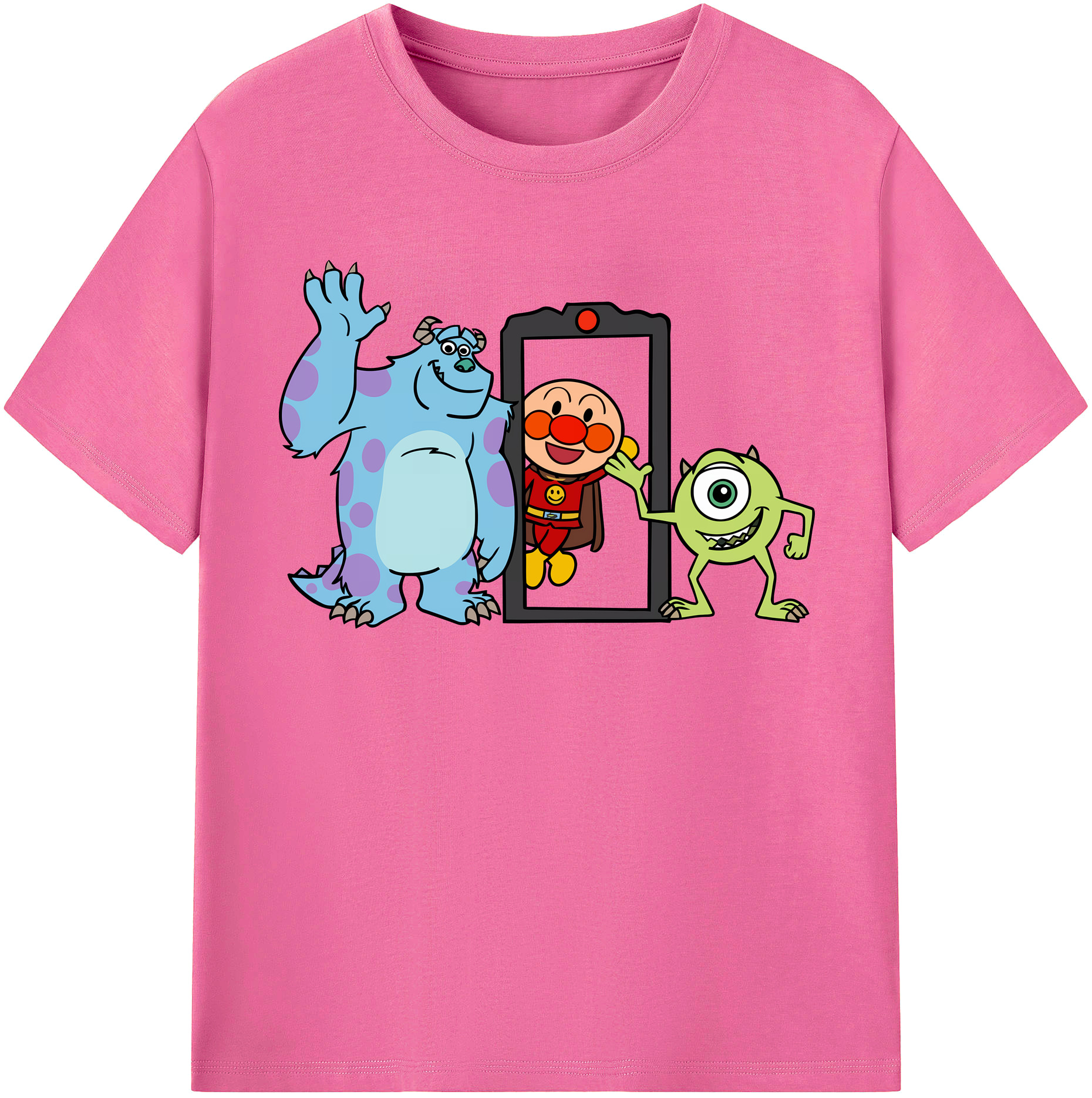 （画像用） アンパンマン Anpanman レディースカジュアルプリントTシャツ（綿100％）